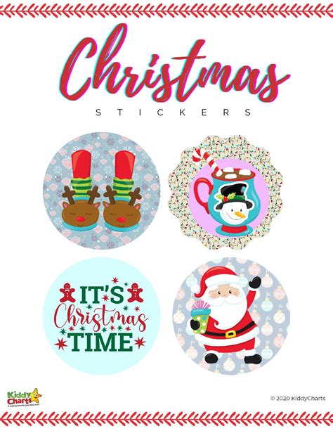 Christmas Stickers Printable